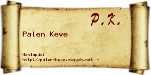 Palen Keve névjegykártya